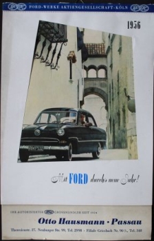 Ford "Mit Ford durchs neue Jahr" Yearcalendar 1956 (2175)